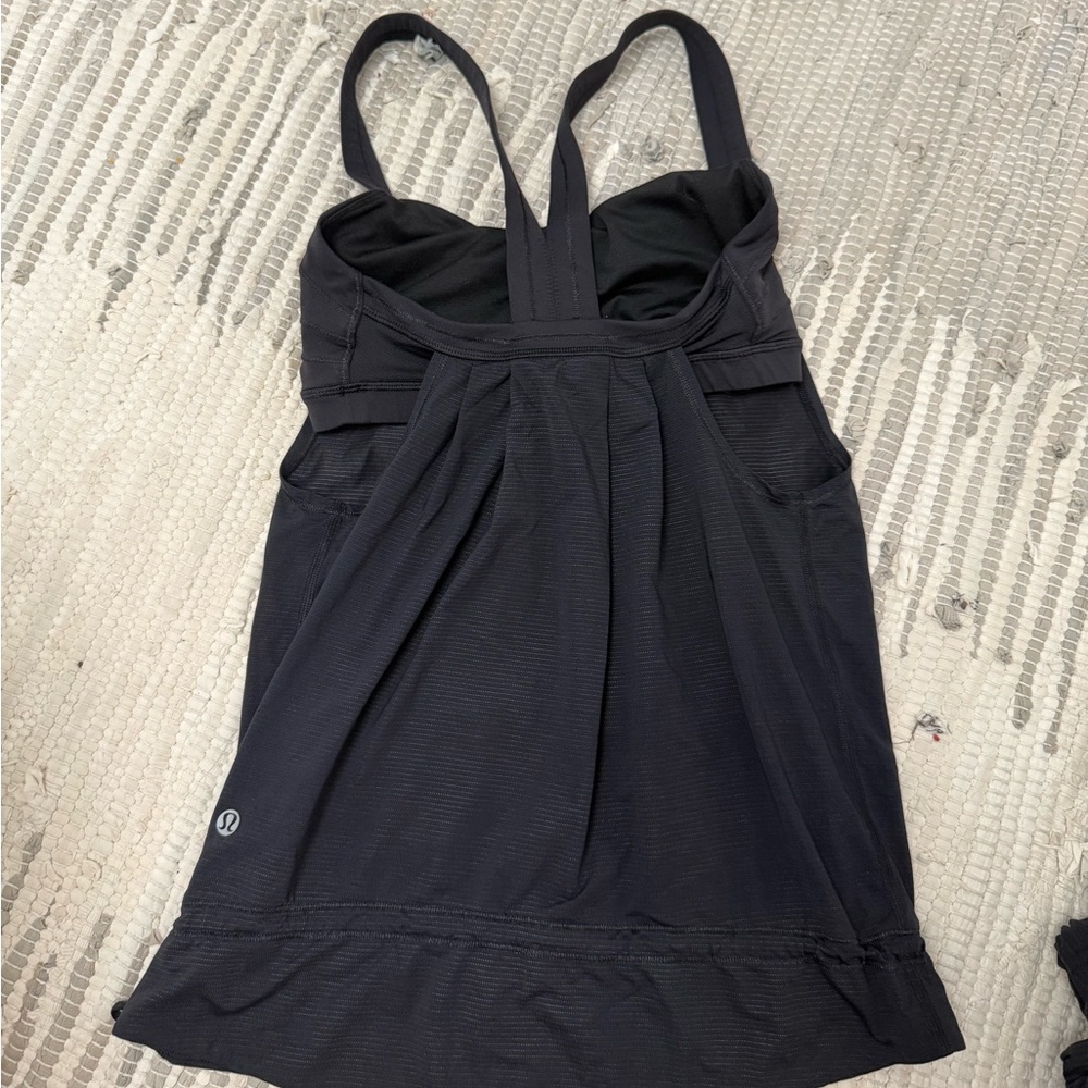 Lululemon Black Rest Less Tank - Picture 6 of 7